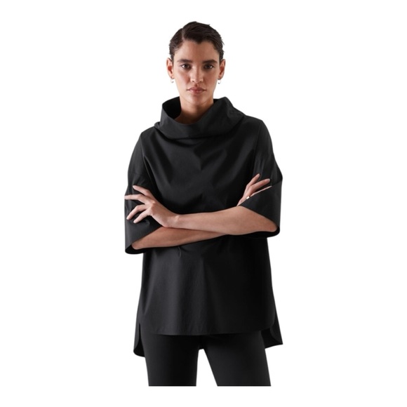 COS Roll Neck Tunic Top Quarter Sleeves Oversized Size 12 - Picture 4 of 10